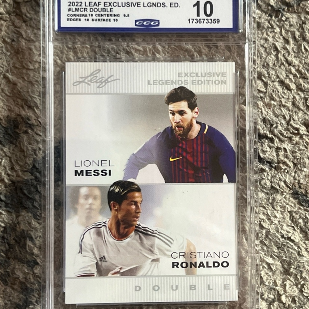 Lionel Messi /Cristiano Ronaldo, Exclusive Legends Edition Card Gem Mint 10